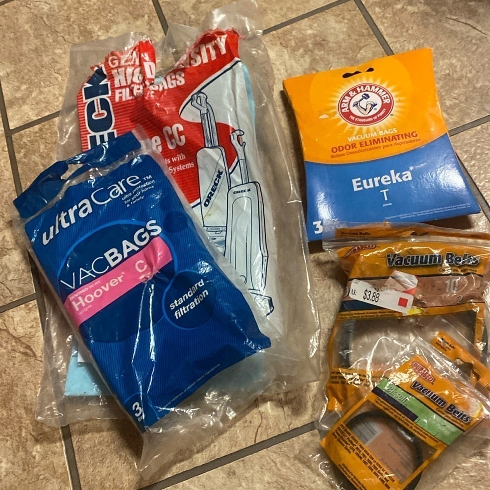 3/$20. Miscellaneous Vacuum bags & belts Oreck Arm & Hammer